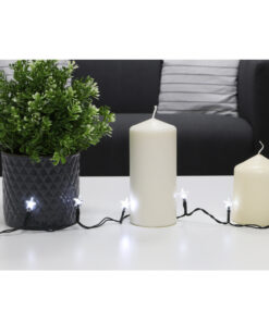 Christmas Concepts® 8 White LED Star Battery Operated Lights 75cm Length - Christmas Lights - Home Decoration