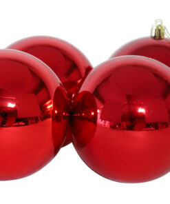 Alternative view of Christmas Concepts® 144 Extra Large 100mm Baubles - Christmas Tree Decorations (Red)