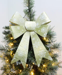 Alternative view of Christmas Concepts® 37cm Shiny Gold Bow With Snowflakes - All Occasion Accessories