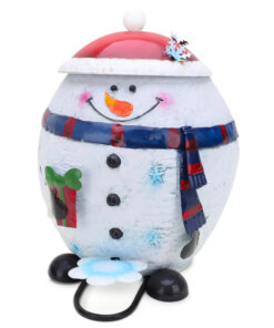 Christmas Concepts® 40cm (16'') Novelty Metal Pedal Bin - Novelty Gifts (Snowman)