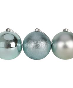 Alternative view of Christmas Concepts® Pack of 3 - Extra Large 150mm Christmas Tree Baubles - Shiny, Matte & Glitter Decorated Baubles (Ice Blue)