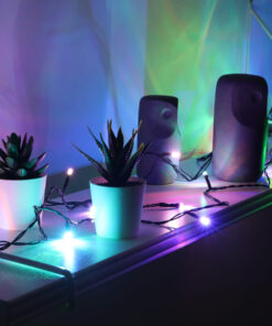 Alternative view of Christmas Concepts® 20 Multi Colour Slow Colour Changing LED Lights With 5M Black Cable -Christmas Tree Lights - Christmas Tree Decorations - Indoor Lighting