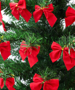 Alternative view of Christmas Concepts® Pack Of 24-5cm Red Velvet Bows - Traditional Christmas Decorations