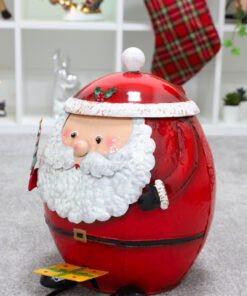 Alternative view of Christmas Concepts® 39cm (15'') Santa Claus Pedal Waste Bin - Christmas Decorations