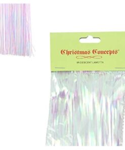 Shiny Lametta - Christmas Tree Decorations (Iridescent)