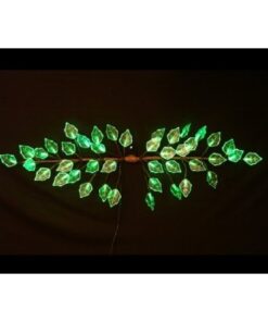 Christmas Concepts® Brown Twig Garland With 72 Green LED Leaves- Home Or Christmas Lights