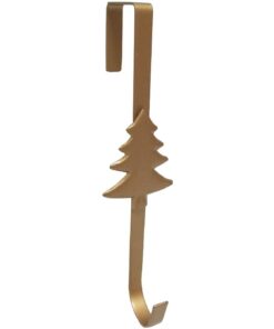 Christmas Concepts® Christmas Metal Wreath Hanger - Gold Tree Design - 29cm