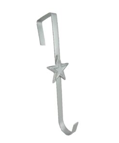 Christmas Concepts® Christmas Metal Wreath Hanger - Silver Star Design - 29cm