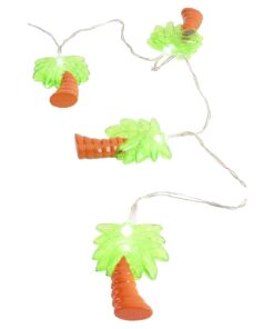 Alternative view of Christmas Concepts® 10 White Battery Operated LED Lights with Shades - Christmas String Lights - Party Lights - Decorative Lighting (Palm Tree Shade)