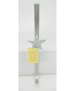 Alternative view of Christmas Concepts® Christmas Metal Wreath Hanger - Silver Star Design - 29cm