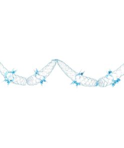 Alternative view of Christmas Concepts® Pack Of 2 9ft Foil Garland Festive Hanging Decorations - Christmas Decorations (Turquoise)