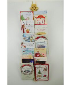 Alternative view of 92cm Over The Door Christmas Card Holder - Christmas Decoration (Gold Snowflake)