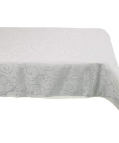 Christmas Concepts® 137cm x 183cm Damask Cream Tablecloth - Swirl Design
