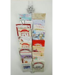 Alternative view of Christmas Concepts® 92cm Snowflake Design Door Hanger Silver Card Holder - Christmas Decoration