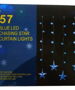 Christmas Concepts® Blue Led Star Curtain Lights - Christmas Lights - 1.2m x 1m Size