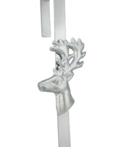Alternative view of Christmas Concepts® Christmas Metal Wreath Hanger - Silver Reindeer Design - 29cm