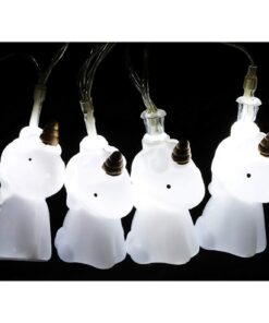 Alternative view of Christmas Concepts® 10 White Battery Operated LED Lights with Shades - Christmas String Lights - Party Lights - Decorative Lighting (Unicorn Head Shade)