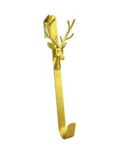 Christmas Concepts® Christmas Metal Wreath Hanger - Gold Deer Head Design - 29cm