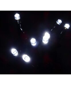 Alternative view of Christmas Concepts® 8 White LED Lights With Black Cable - Christmas Tree Decorations - Christmas Tree Lights - Indoor Lighting