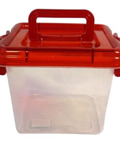 Christmas Concepts® 14 x 13cm Plastic Tub with Lid - Great For Storing Christmas Lights