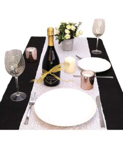 Alternative view of Christmas Concepts® White Sequin Table Runner - 13" x 60" - Wedding / Party Decoration - Luxury Wedding Decorations