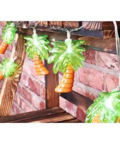 Christmas Concepts® 10 White Battery Operated LED Lights with Shades - Christmas String Lights - Party Lights - Decorative Lighting (Palm Tree Shade)