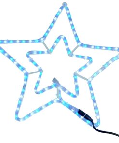 Christmas Concepts® 55cm Blue And White LED Rope Light Christmas Star - Christmas Decorations