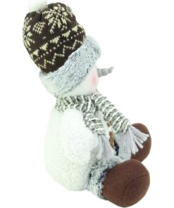 Alternative view of Christmas Concepts® Snowman Winter Wonderland Christmas Decorations (9", Sitting Wooly Hat)