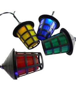 Christmas Concepts® 40 Multi Coloured Chasing LED Lantern Lights - 8 Metre Length - Christmas / All Year Round Lights
