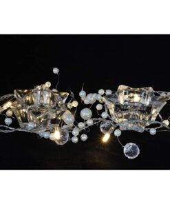 Alternative view of Christmas Concepts® Beaded Light Garland - 2 Metre Length - 20 Warm White LED Lights - Home or Christmas Lights
