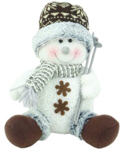 Christmas Concepts® Snowman Winter Wonderland Christmas Decorations (9", Sitting Wooly Hat)