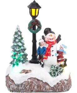 Christmas Concepts® 5"/ 13cm LED Light Up Christmas Scene (Snowman & Children)