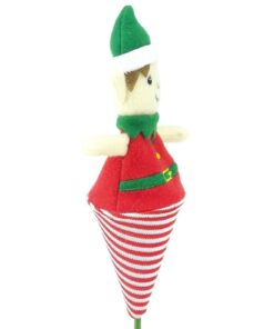 Alternative view of Christmas Concepts® 16" Pop Up Plush Elf in a Cone on a Stick Christmas Decoration - Christmas Stocking Fillers - Christmas Eve Gifts