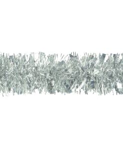Alternative view of Christmas Concepts® 2 Metre Chunky/Fine Christmas Tinsel - Christmas Decoration Tinsel (Silver)