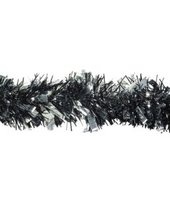 Alternative view of Christmas Concepts® 2 Metre Black & Silver Chunky/Fine Christmas Tinsel - Christmas Decoration Tinsel