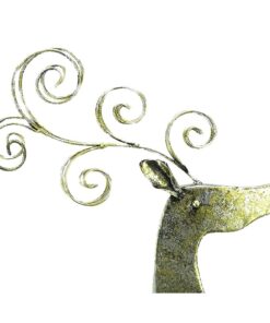 Alternative view of Christmas Concepts® 69cm (27'') Gold Metal Standing Reindeer - Indoor/Outdoor Garden Christmas Decoration