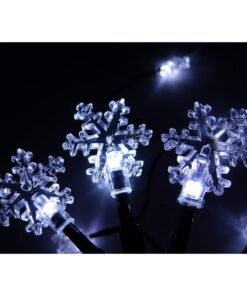 Alternative view of Christmas Concepts® 10 White LED Snowflake Lights- Battery Operated - Christmas Tree Lights - Indoor Lighting