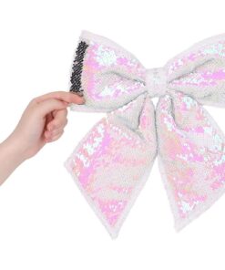 Christmas Concepts® 30cm Sequin Bow Accessories (Iridescent & Silver)