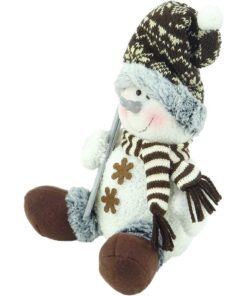 Alternative view of Christmas Concepts® Snowman Winter Wonderland Christmas Decorations (9", Sitting Santa Hat)