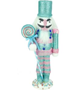 Christmas Concepts® 30cm (12") Glitter Foam Christmas Nutcracker Soldier Decoration Christmas Decorations (Turquoise)