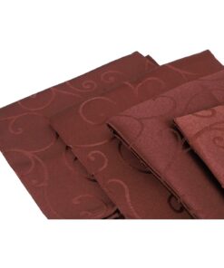 Alternative view of Christmas Concepts® 45cm x 45cm Pack Of 4 Chocolate Damask Napkins