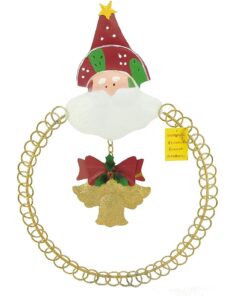 Christmas Concepts® 50cm Gold Santa Shaped Flat Christmas Card Holder - Holds 33 Cards - Luxury Christmas Decorations