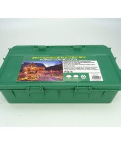 Alternative view of Christmas Concepts® Large Green Weather Proof Box - Outdoor Plug Box - 42cm x 22cm x 10cm