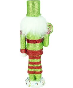 Alternative view of Christmas Concepts® 30cm (12") Glitter Foam Christmas Nutcracker Soldier Decoration Christmas Decorations (Green)