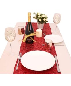 Alternative view of Christmas Concepts® Sequin Table Runner - 13" x 60" - Wedding/Party Decoration - Luxury Wedding Decorations (Red)