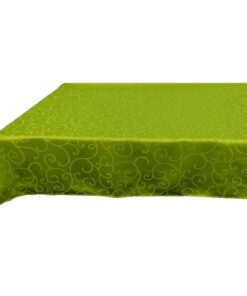 Christmas Concepts® 137cm x 183cm Damask Lime Green Tablecloth