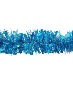 Alternative view of 2 Metre Turquoise Chunky/Fine Christmas Tinsel - Christmas Decoration