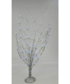 Alternative view of Christmas Concepts® 100cm Silver Wicker Tree with Blue Led Lights - Home Decoration- Wedding/Party Decorations