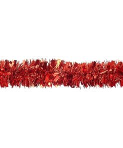 Alternative view of Christmas Concepts® 2 Metre Chunky/Fine Christmas Tinsel - Christmas Decoration Tinsel (Red)