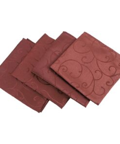 Christmas Concepts® 45cm x 45cm Pack Of 4 Chocolate Damask Napkins